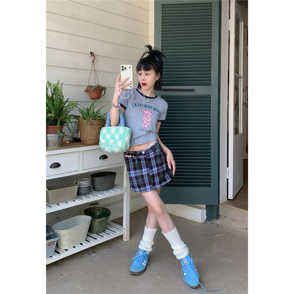 Áo Thun Ngắn Tay In Hình Gấu Vui Nhộn Dễ Thương 61791