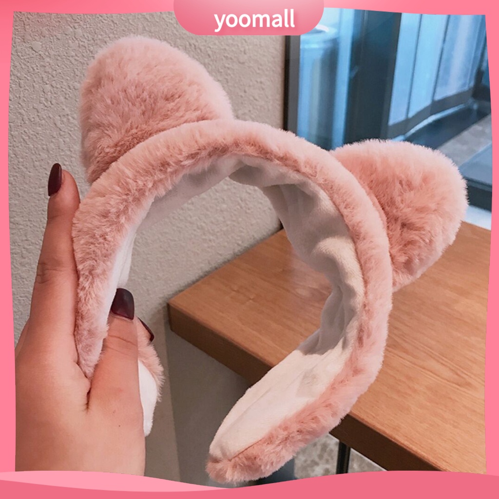 Băng Đô Cài Tóc Hình Tai Mèo Đơn Giản Cho Nữ