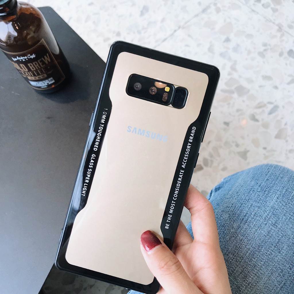 Ốp lưng Samsung S8/S8 Plus/S9/S9 Plus/Note 8 Trong Viền Màu Không Ố Vàng