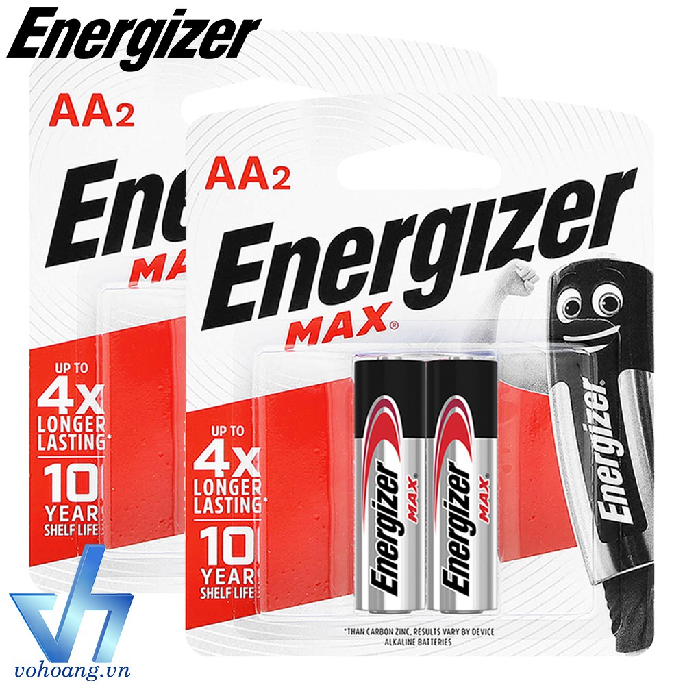 Bộ 4 pin AA Alkaline Energizer E91 chất lượng cao, tương thích mọi thiết bị