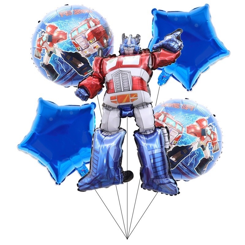 Set 5 Bong Bóng Lá Nhôm Hình Chú Ong Hoạt Hình Trang Trí Tiệc Sinh Nhật Cho Bé Trai