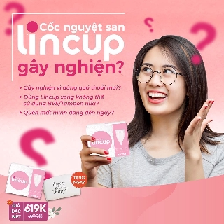 Cốc nguyệt san Lincup [ Mua giá gốc nhận thêm quà tặng ] .