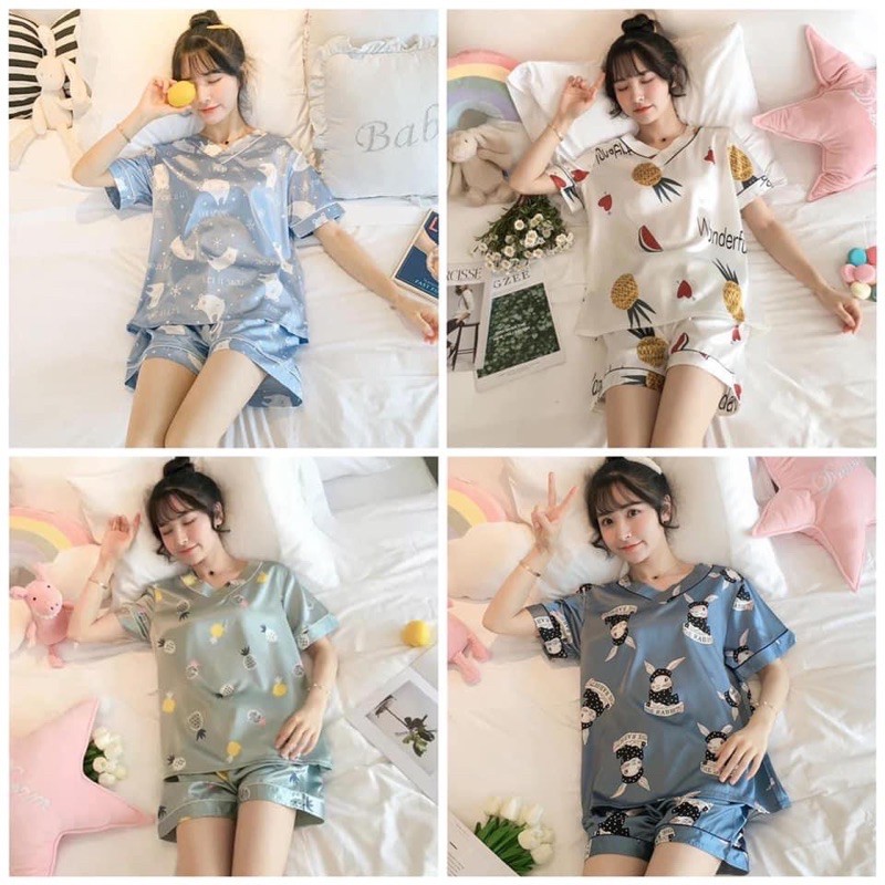 {ORDER} BỘ NGỦ LỤA NGẮN TAY | BigBuy360 - bigbuy360.vn