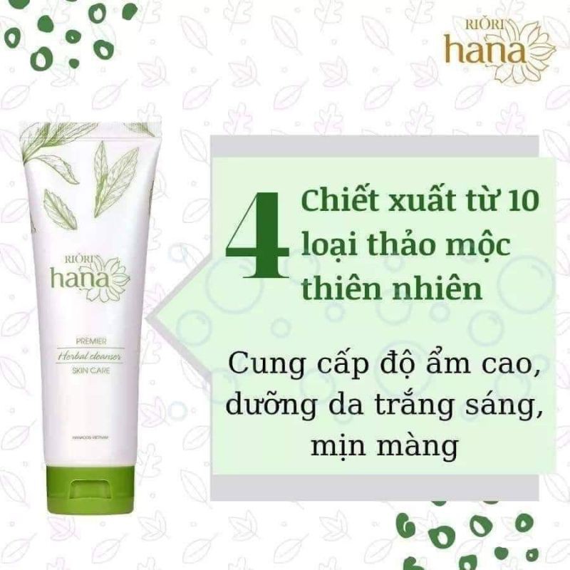 sữa rửa mặt thảo dược riori