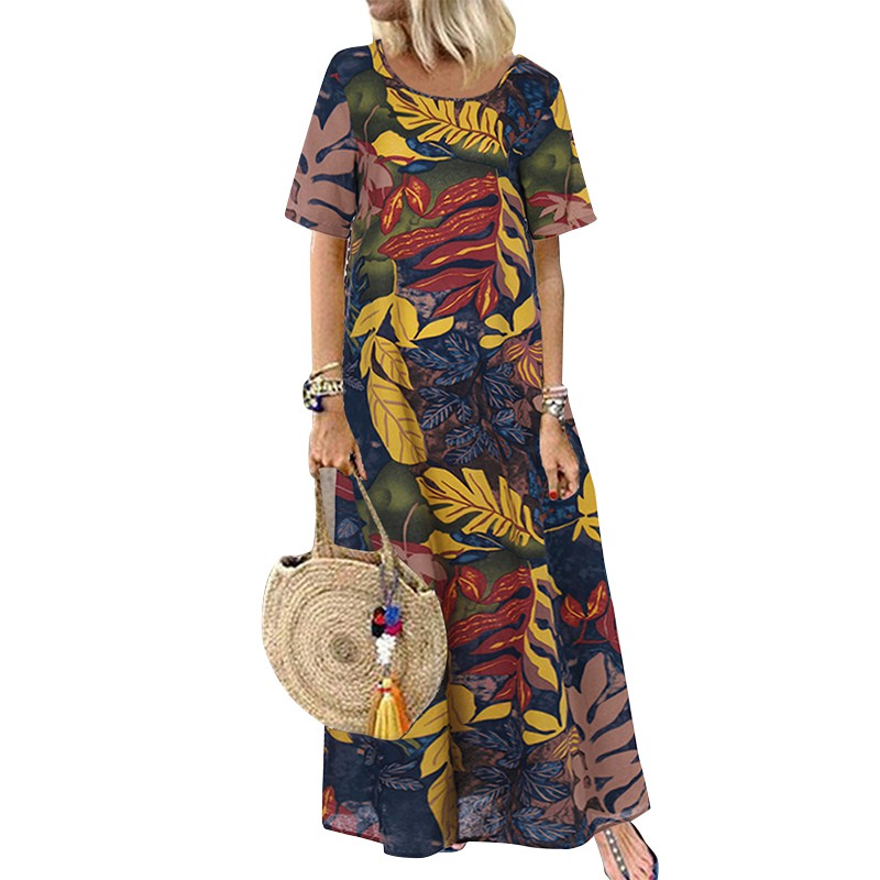 ZANZEA Váy maxi không tay phong cách Boho | BigBuy360 - bigbuy360.vn