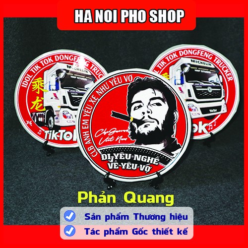 03 Tem Đi Yêu Nghề &amp; Đầu Kéo DONGENG KX TikTok Xe Tải, Logo Phản quang chống nước - HNP Studio Shop