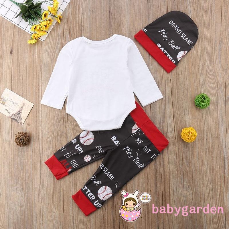 Bộ Romper Tay Dài Liền Mảnh + Quần Dài + Nón Thun Cho Các Bé Nhỏ Sơ Sinh