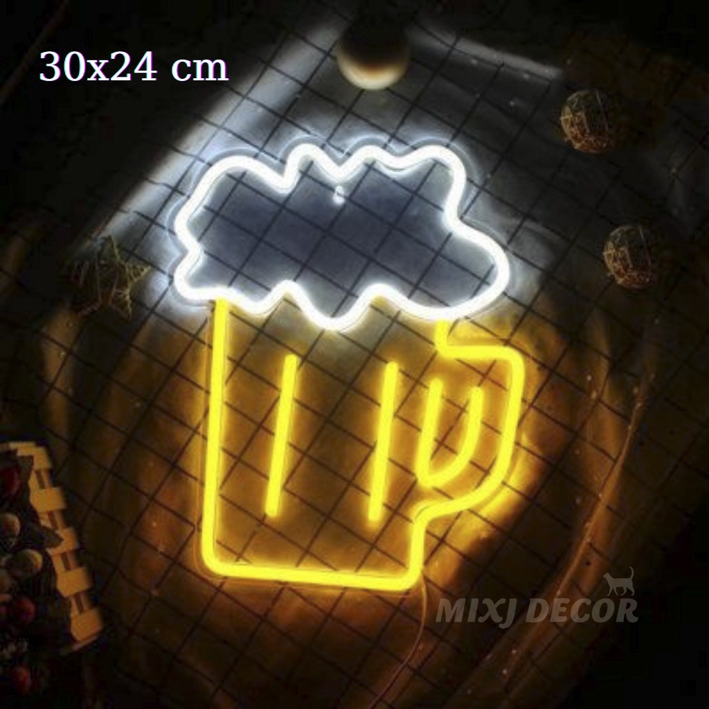 Đèn trang trí nhiều hình, Đèn led Neon light ,Tường 50 mẫu đẹp,