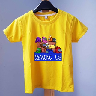 Áo thun màu bé trai hình Among Us