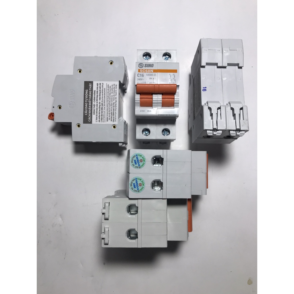 Át 2 cực 10,16,20,25,32,40,50,63A SC68N 6KA Sino