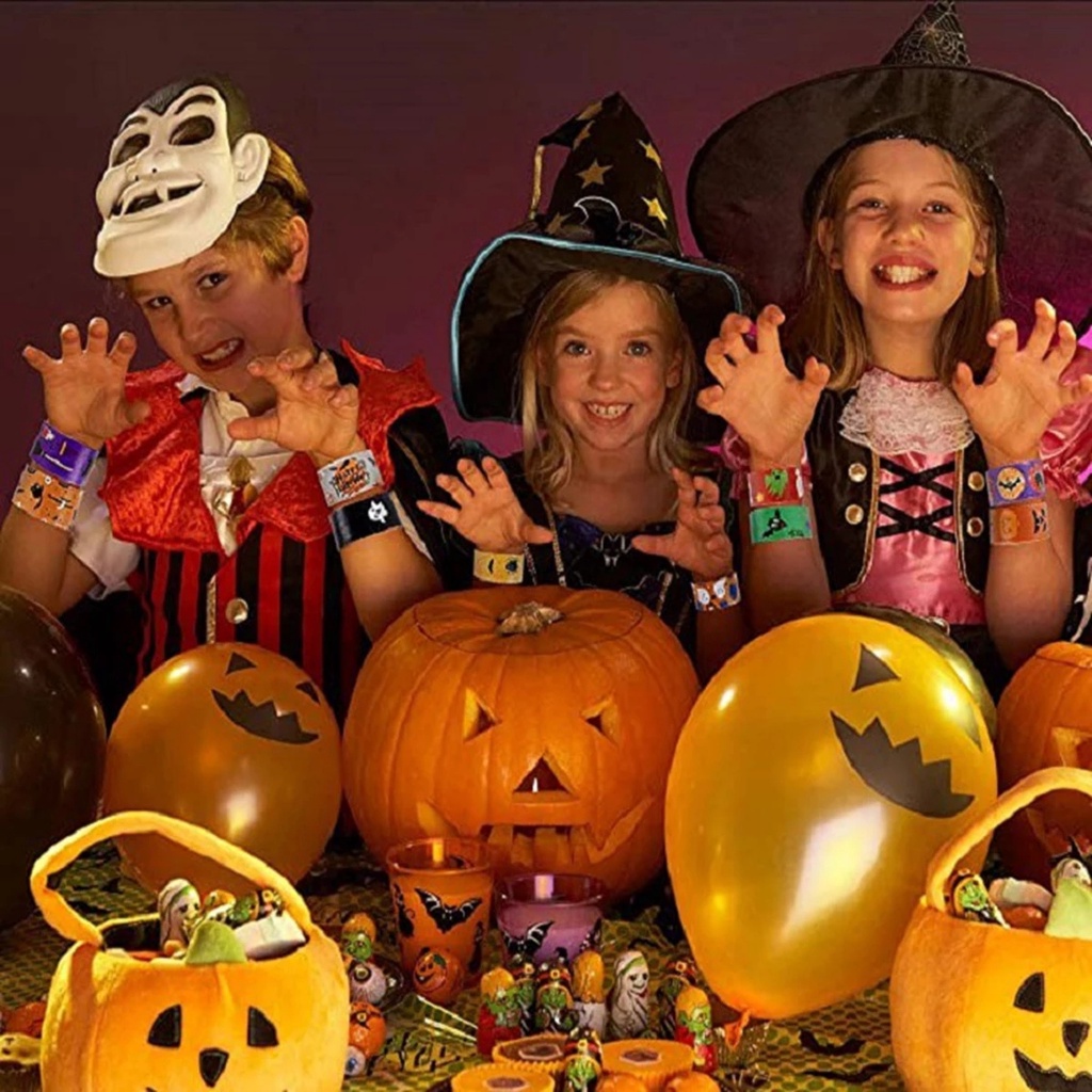 Vòng đeo tay họa tiết hoạt hình phong cách halloween vui nhộn