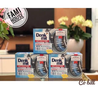 Viên tẩy lồng máy giặt DENKMIT ĐỨC chính hãng
