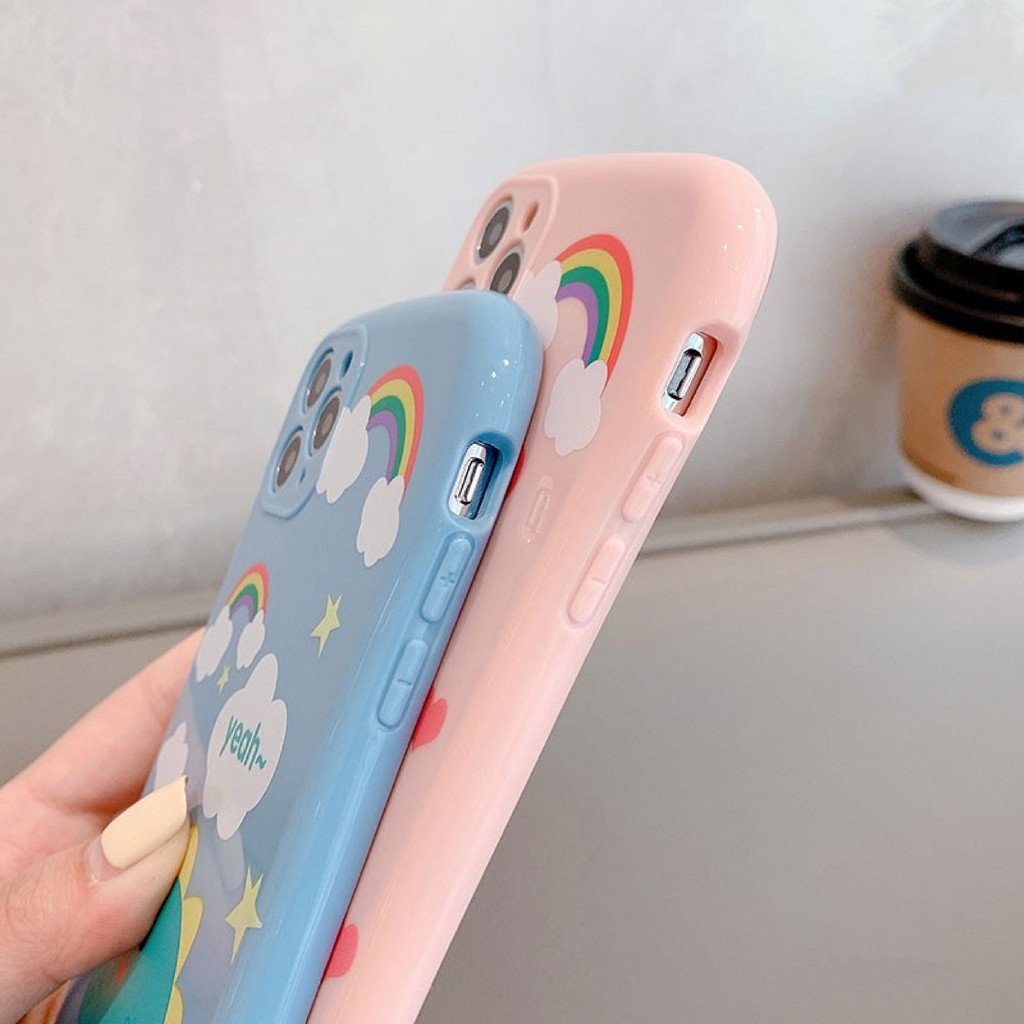 Ốp Lưng Iphone Viền Cong Silicon Chống Sock, Va Đập Bảo Vệ, Chống bẩn Camera Dino Baby – K009