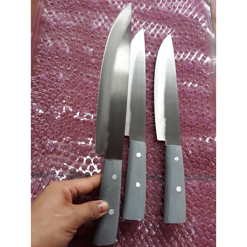 Dao bếp đầu nhọn sử dụng thép Nhật siêu sắc bén