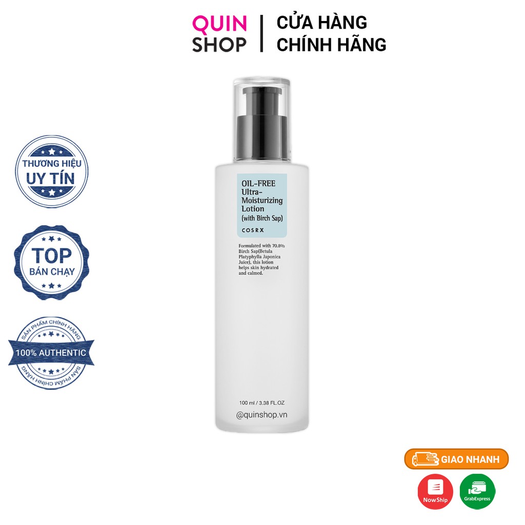 Sữa Dưỡng Ẩm Dịu Da Cosrx Oil Free Ultra - Moisturizing Lotion