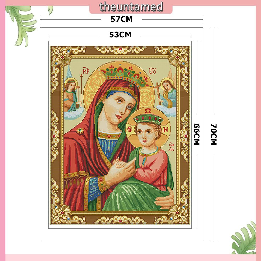 Tranh Thêu Chữ Thập 14ct Hình Đức Mẹ Mary