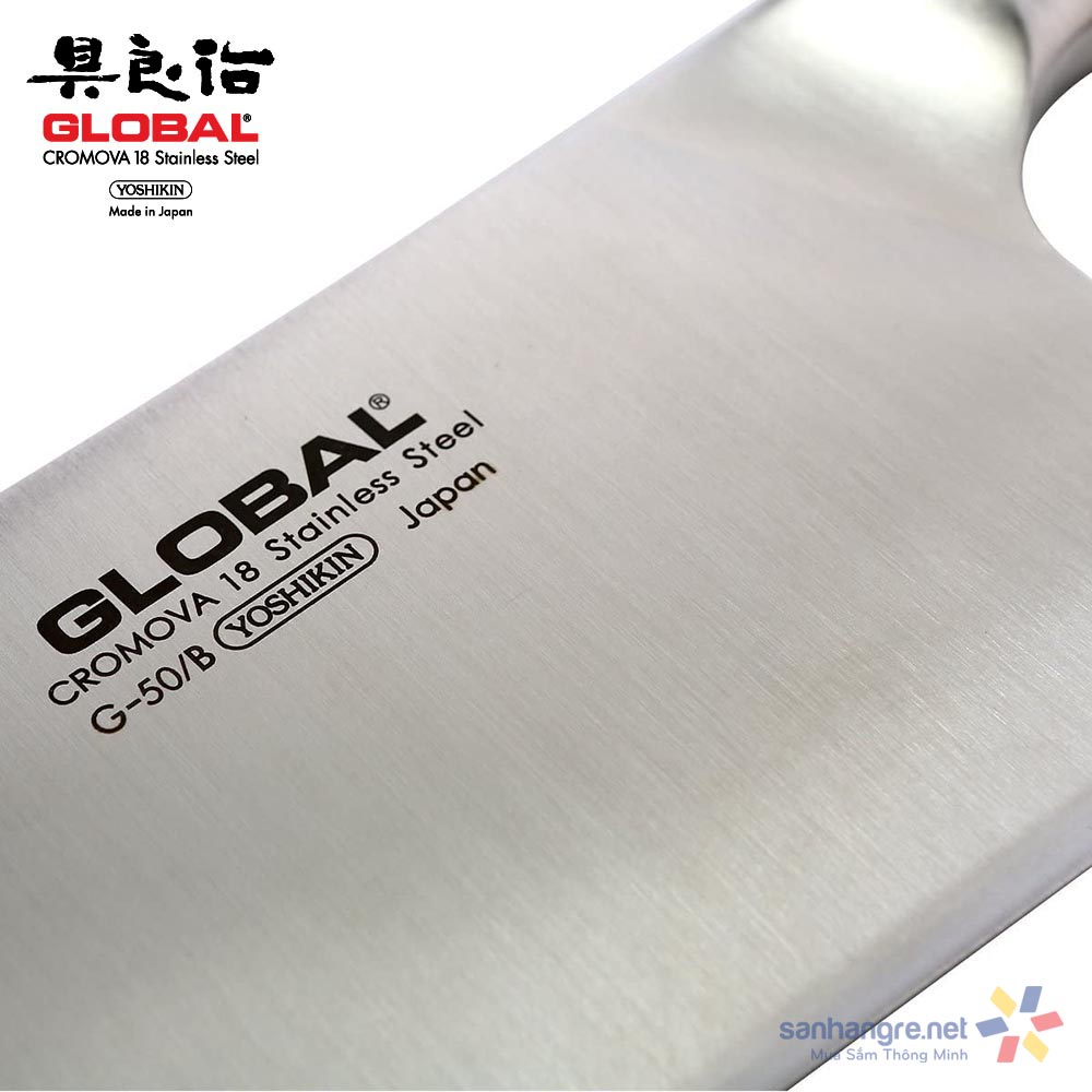 Dao chặt xương Nhật Bản Global Yoshikin Chopper G-50 lưỡi dài 20cm