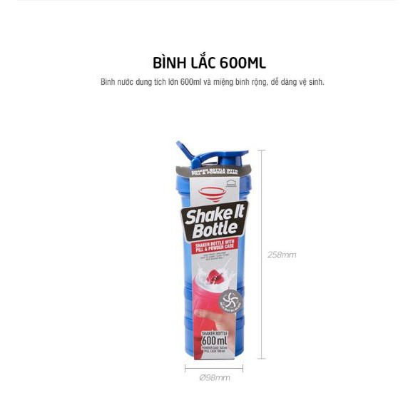 Bình Lắc SHAKE IT Lock&Lock 600ml HAP945