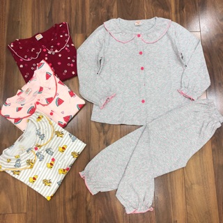 Bộ cotton bé gái pijama