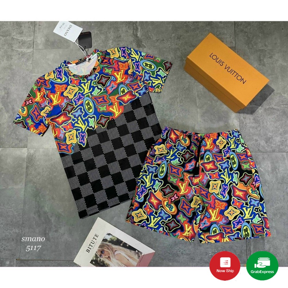 Bộ Hè Nam In 3D L&V Bảy Màu Hàng Đẹp BB67 .'