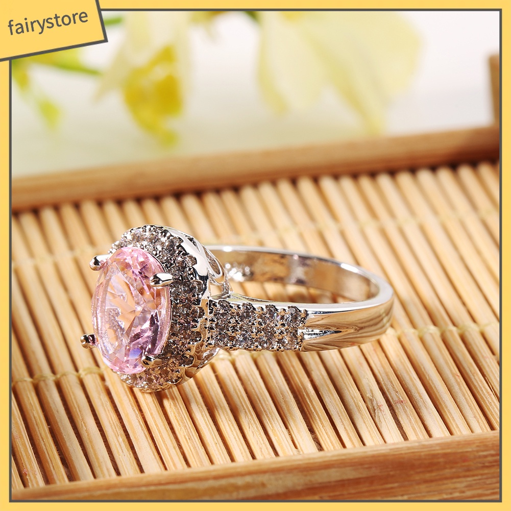 Nhẫn Đính Đá Phong Cách Sang Trọng Thanh Lịch Dành Cho Nữ