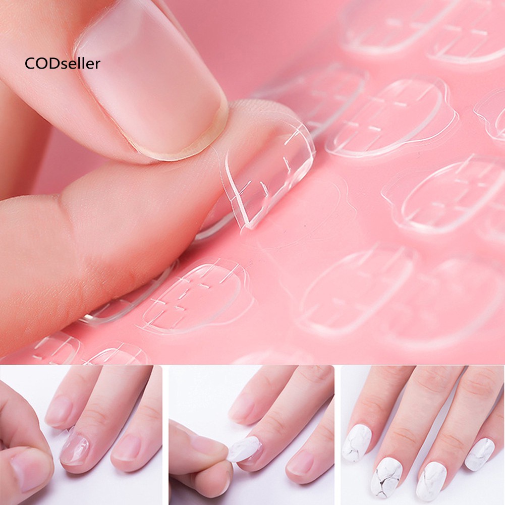 Miếng dán trong suốt dùng để cố định móng tay giả cho móng tay làm nail