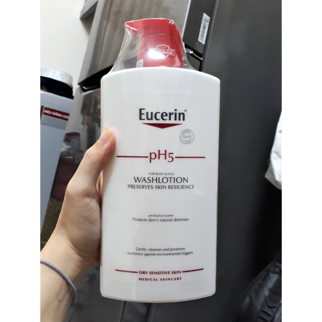 Eucerin pH5 Skin-Protection WashLotion: Sữa Tắm cho Da Nhạy Cảm