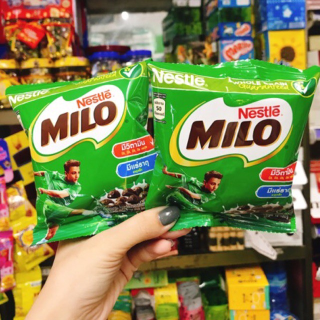 Một gói Snack ngũ cốc ăn sáng Milo Thái Lan ăn vặt ngon rẻ