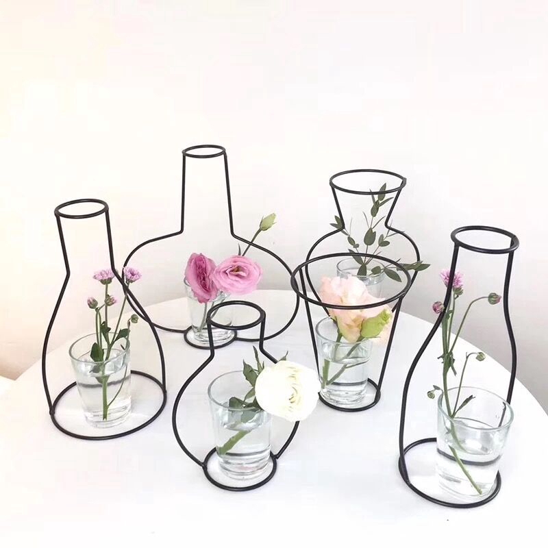 Giá Để Chậu Hoa Trang Trí Bằng Sắt Phong Cách Bắc Âu