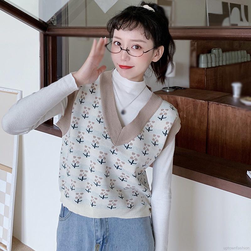 Áo len không tay dáng rộng thời trang dành cho nữ