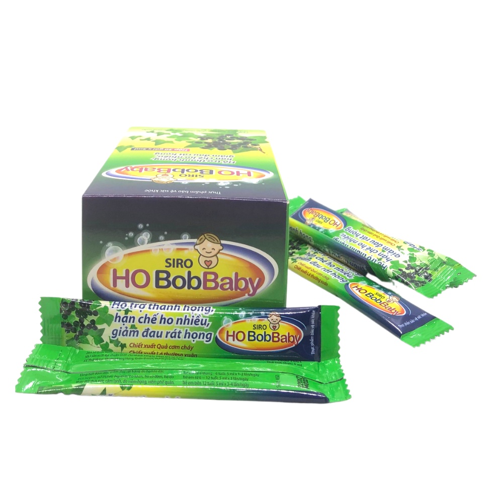 Siro Ho BobBaby Dân Khang Hỗ Trợ Thanh Họng Giảm Đau Rát Do Ho