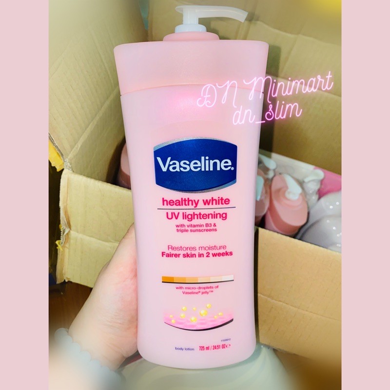 Sữa Dưỡng Thể Vaseline Trắng Da Healthy White Lightening 725ml Mỹ