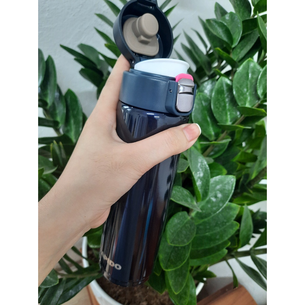 Bình giữ nhiệt Rapido RTC-500BL 0.5L  lõi inox 304 giữ nhiệt 2 chiều nóng lạnh 12 tiếng hàng chính hãng
