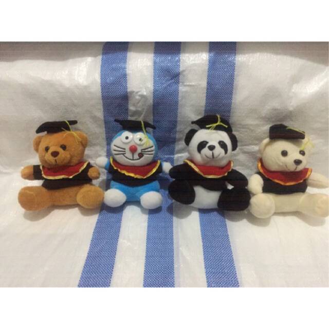 Thú Nhồi Bông Hình Chú Gấu Teddy / Doraemon Đáng Yêu Kích Thước 22cm