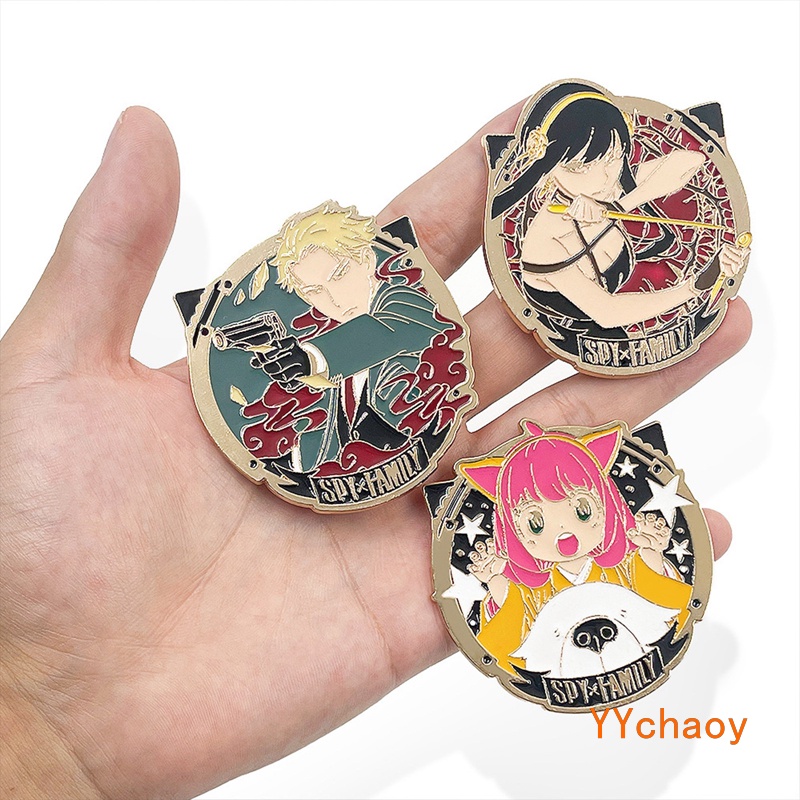 Huy Hiệu Cài Áo Bằng Kim Loại Tráng Men Hình Anime Dễ Thương Mới Nhất Dành Cho Nữ Yor Forger Twilight Twilight