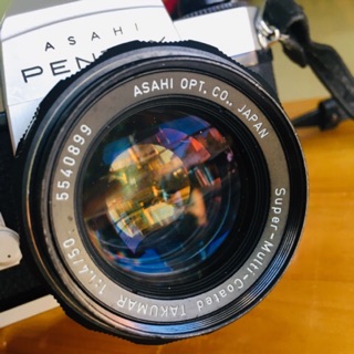 Lens Super Multi Coated Takumar 50f1.4 ngàm M42 flare đẹp như mamiya