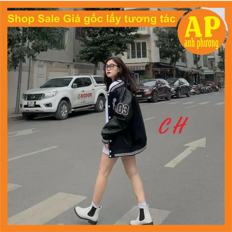 Áo bomber jacket New york tay bóng có ảnh thật sp áo khoác nữ