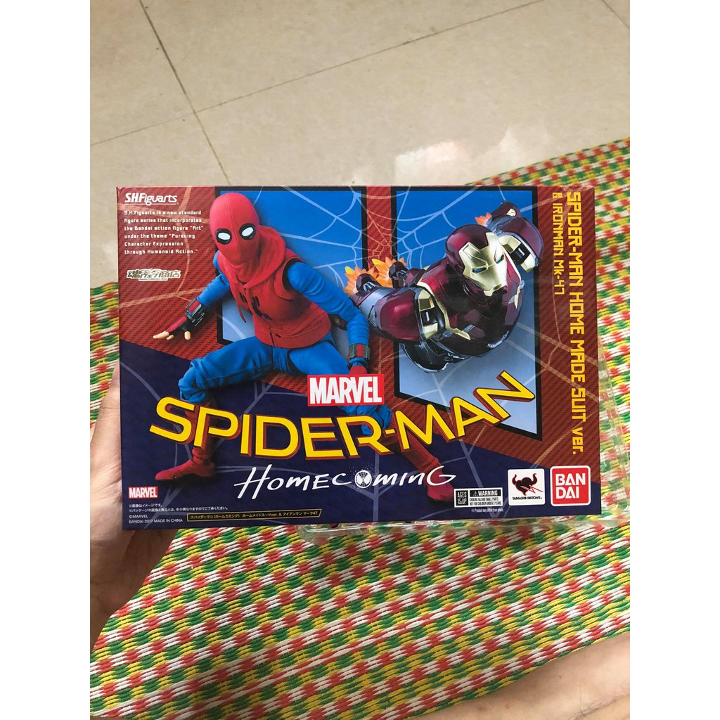 Mô hình SHF Spider man home made suit chính hãng