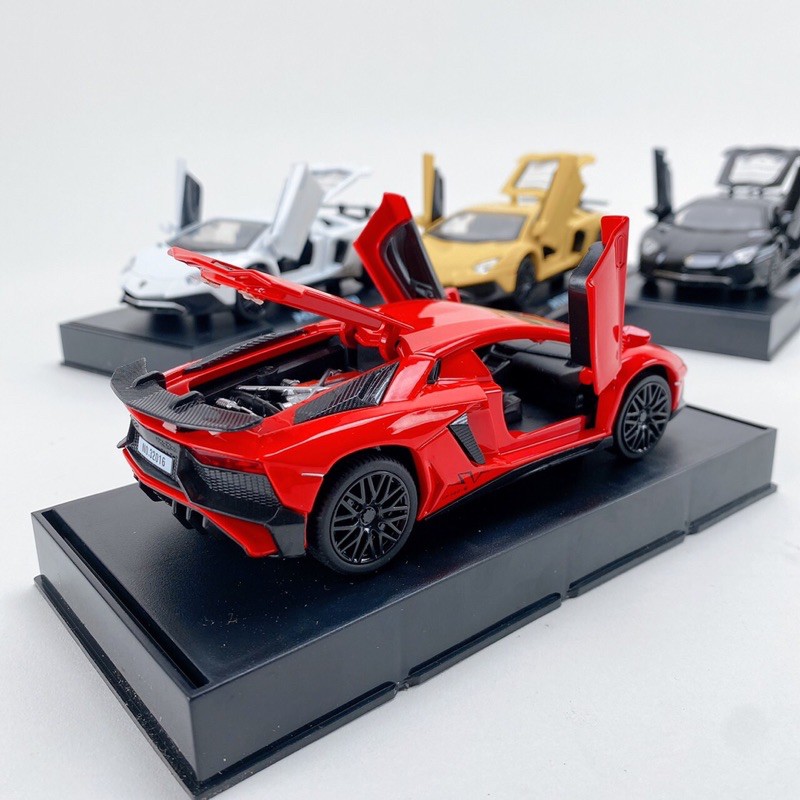 HOTĐồ Chơi Mô Hình Ô Tô Lamborghini Aventador SV tỷ lệ 1:32 bằng sắt có nhạc đèn-Ảnh Video Thật