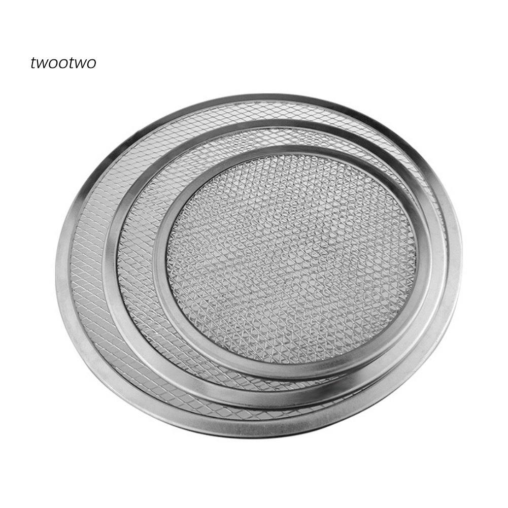 Khay Nướng Bánh Pizza Dạng Lưới Tròn Bằng Nhôm Chống Dính Tiện Dụng Cho Nhà Bếp