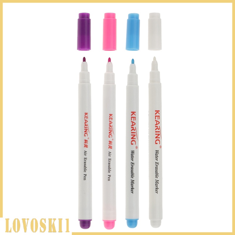 [LOVOSKI1]4 Pieces Non-Toxic DIY Cross Stitch Water/Air Erasable Markers Marking Pen