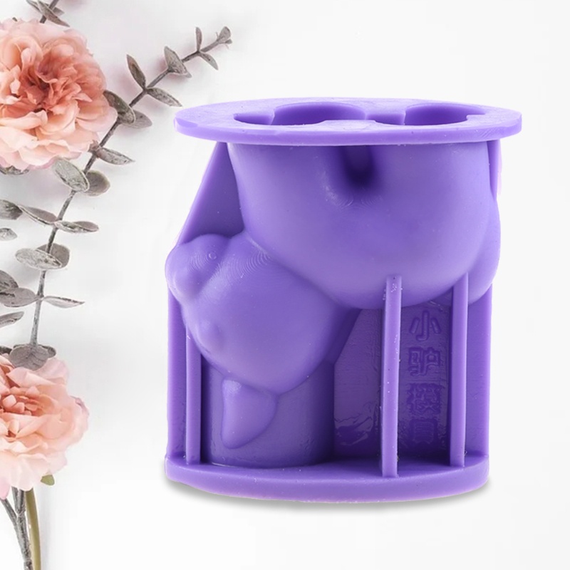 Khuôn Silicone Làm Đồ Trang Trí Thủ Công Hình Chú Lừa Con Đáng Yêu