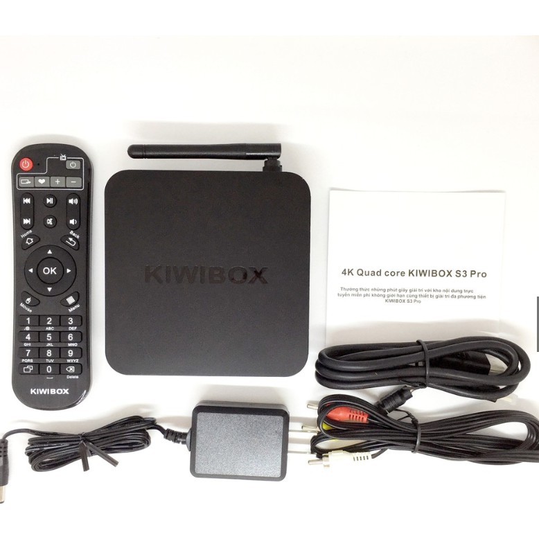 Android TV Box Kiwibox S3 Pro Chính Hãng Bảo Hành 12 tháng