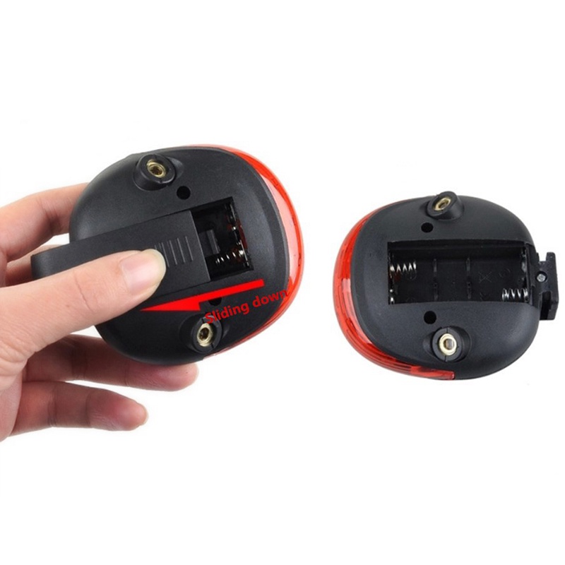 Đèn LED Cảnh BáO An ToàN Cho Đuôi Xe ĐạP - 2 Laser + 5