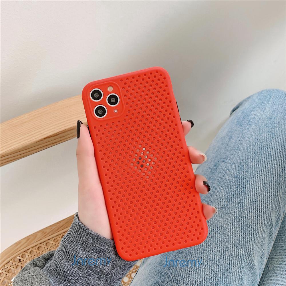 Ốp điện thoại thiết kế tản nhiệt làm mát thoáng khí có bảo vệ camera cho IPHONE 11 11 PRO MAX XR XS MAX X 7 8 6S 6 PLUS