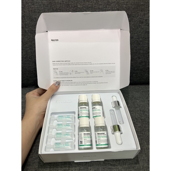 Tinh chất dưỡng da căng bóng Heextein Solution Ampoule 28ml