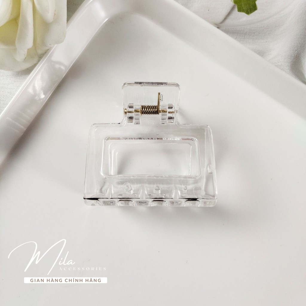 Kẹp tóc càng cua nữ Hàn Quốc MILA KT107 ❤️RẺ VÔ ĐỊCH❤️ nhựa Acrylic cao cấp màu sắc ngọt ngào Mila Accessories