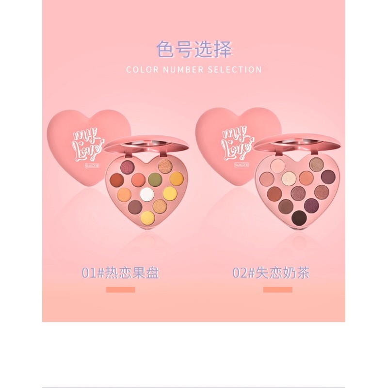 ( Mới ) Bảng phấn Mắt Trái Tim My Love Suikone 12 Ô | BigBuy360 - bigbuy360.vn