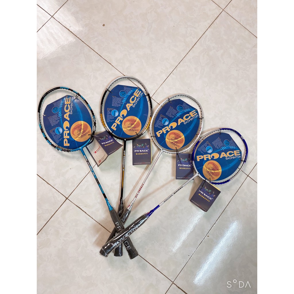 TẶNG CƯỚC+CUỐN CÁN+ BAO VỢT+MUA 2 GIẢM TỐI ĐA 50K -1 chiếc  Vợt cầu lông khung carbon PROACE bền đẹp