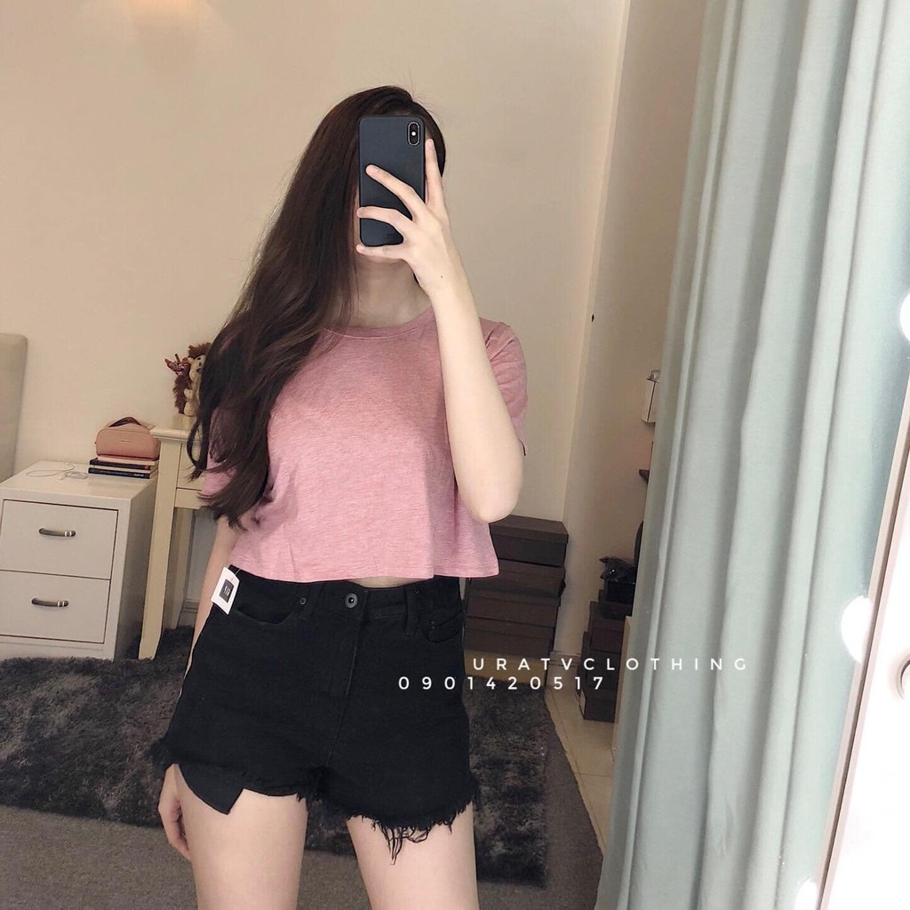 [FREESHIP-ẢNH CHÍNH CHỦ] Áo CROPTOP CỔ TRÒN URATV